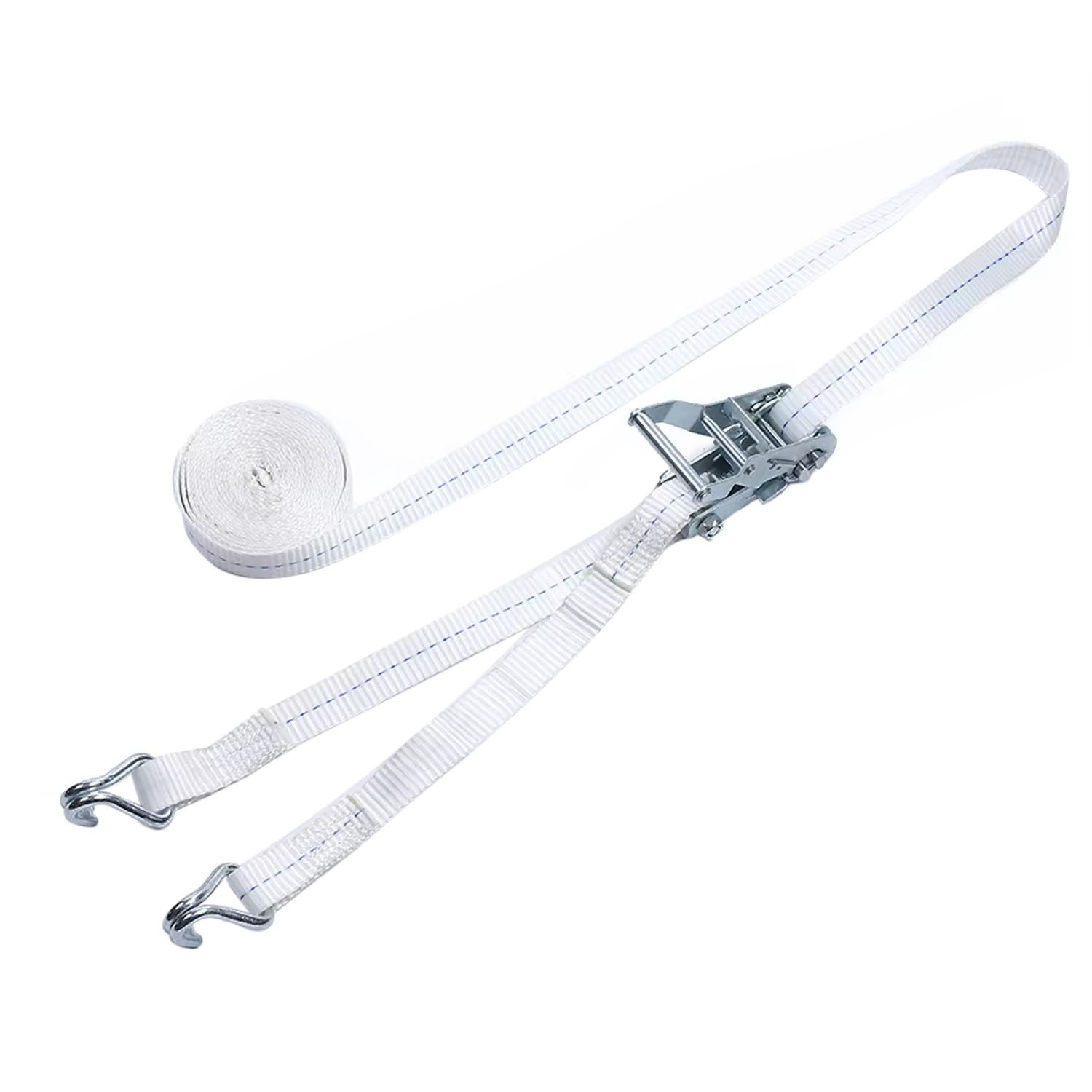 Sangle à cliquet en zinc blanc de 1