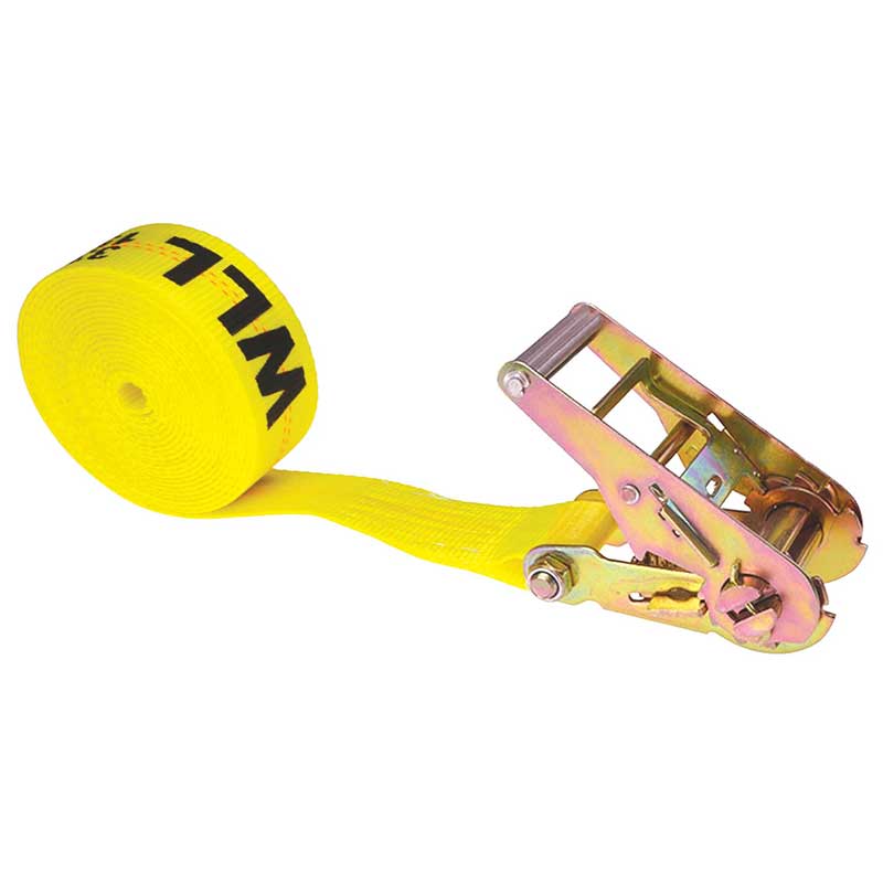 Sangle à cliquet sans fin robuste jaune 2 X 20'