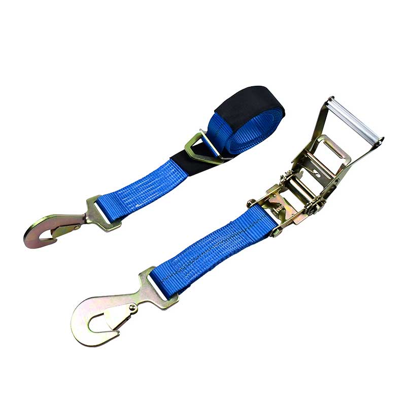 Sangle à cliquet d'arrimage automatique bleue de 2 X 8', sangle d'essieu de 10 000 lb