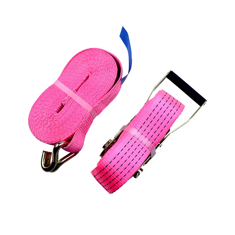 Sangle en polyester à boucle d'arrimage à cliquet en zinc coloré 2 pouces 5T