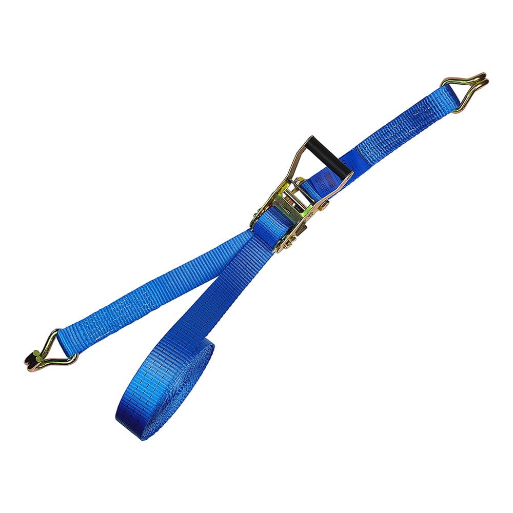 Sangle d'arrimage à cliquet avec poignée en plastique bleu, 3 000 kg